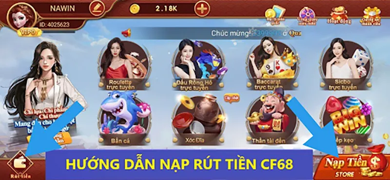 Nạp - rút tiền cf luôn đơn giản với người mới