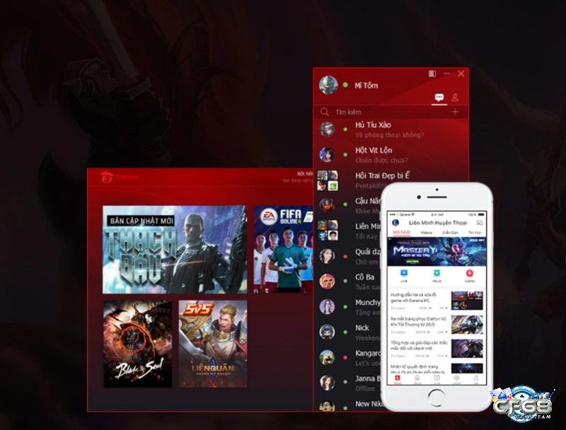 Đăng ký tài khoản garena trên ứng dụng cũng hết sức đơn giản 