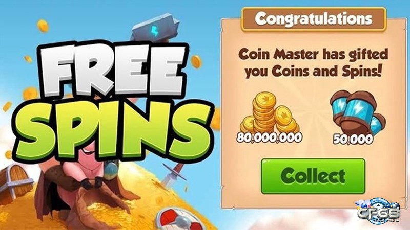 Cách nhận thêm spin coin master 