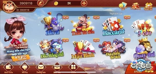 CF68 Game đổi thưởng trực tuyến uy tín hàng đầu thị trường!