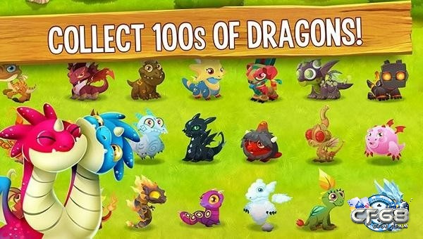 Game nuoi rong online có hơn 100 loại rồng khác nhau để người chơi lựa chọn