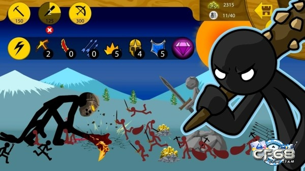 Stick War: Legacy thử thách kỹ năng bắn cung của người chơi