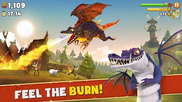 Game con rồng Hungry Dragon 3D - Rồng đói săn mồi