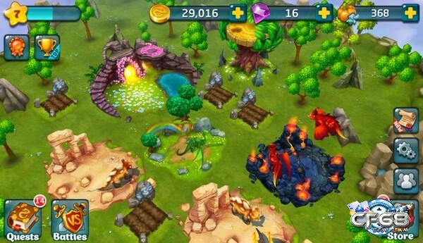 Giao diện game rất dễ để sử dụng