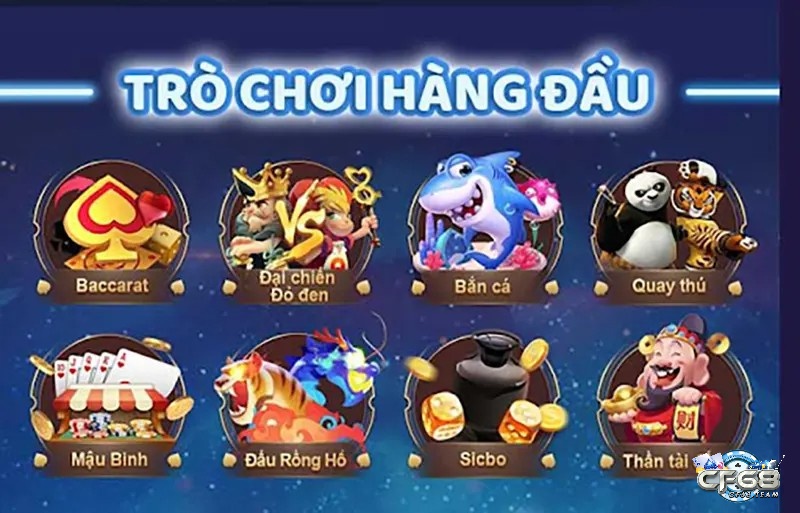 Cổng game cf68 là thiên đường game bài.