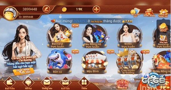 Game bài tại cổng game Cf68