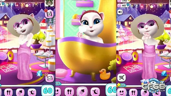 Game tam meo My Talking Angela – Chơi đùa với mèo Angela