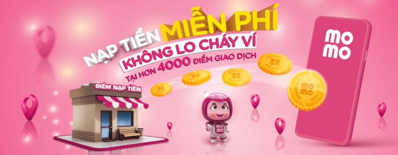 Điểm nạp tiền momo gần nhất, tra cứu với hơn 4000 điểm nạp