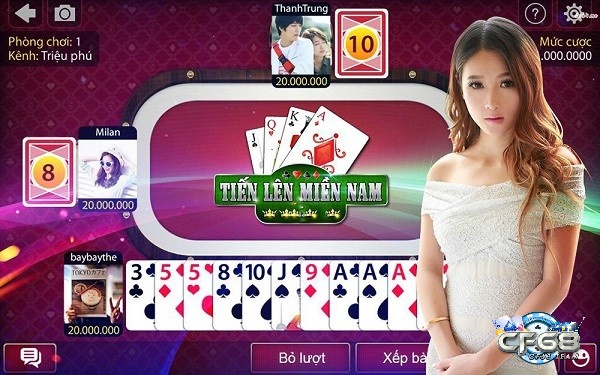 Tiến lên Miền Nam với cách chơi đơn giản, dễ nắm bắt