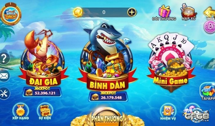 Các loại game bắn cá thu hút hiện nay