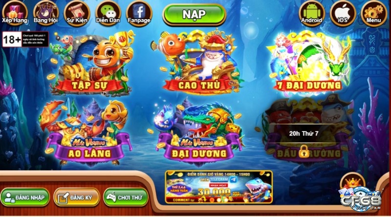 Game ban ca sieu thi online đa dạng sảnh cược