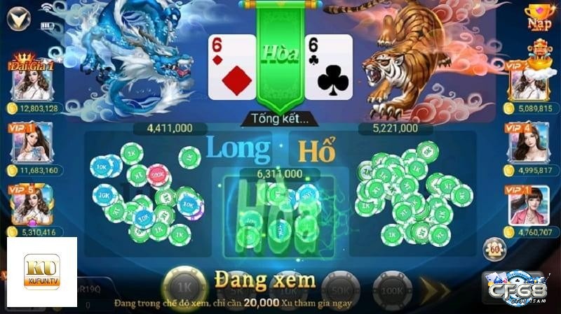 Trải nghiệm game rong ho uy tín tại cf68