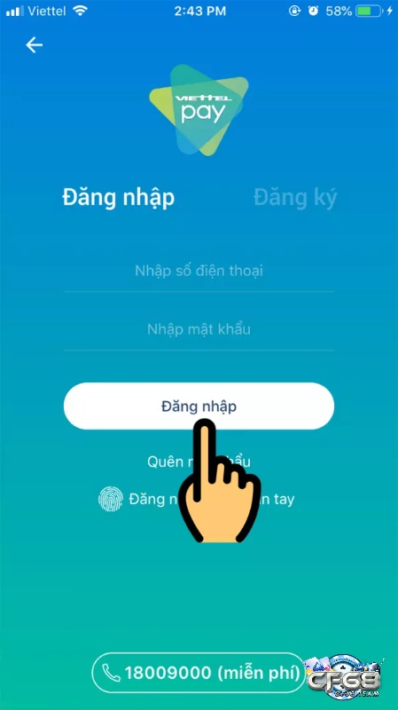 Đăng nhập tài khoản ViettelPay