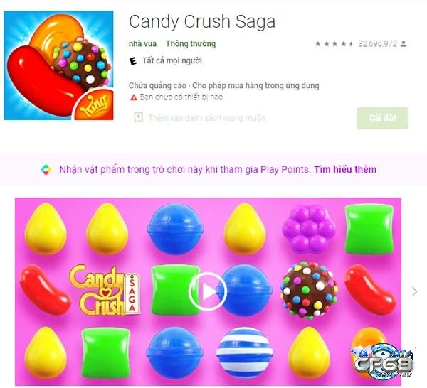 Tải game candy crush nhanh chóng