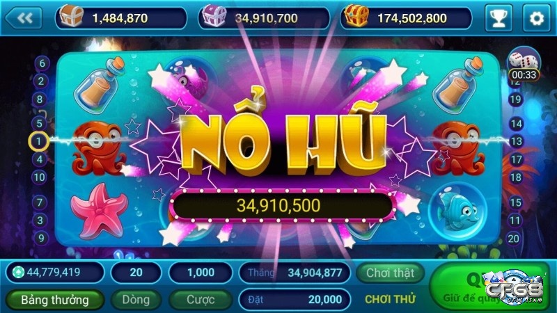 Trải nghiệm chơi game nổ hũ tại nhà cái CF68