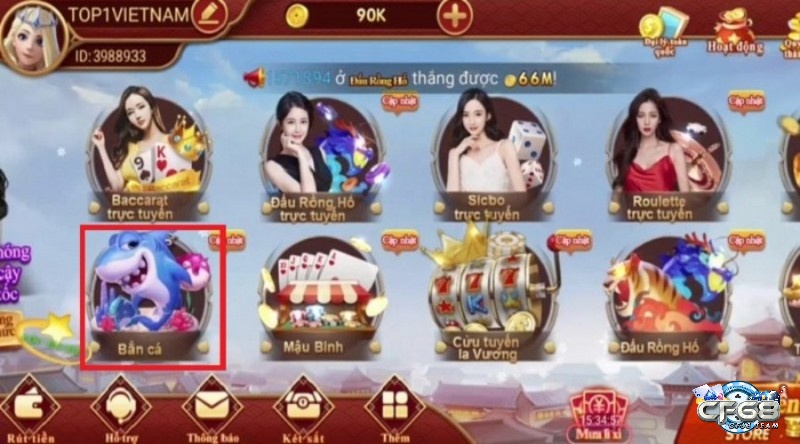 Tai gaem ban ca CF68 trải nghiệm ngay sản phẩm săn cá cực đỉnh