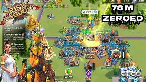 Trong Rise of Kingdoms, người chơi phải bắt đầu xây dựng đế chế của mình