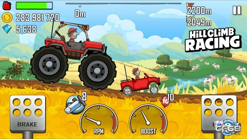 Hill Climb Racing là một trò chơi offroad nhẹ nhàng nhưng cực kỳ thú vị