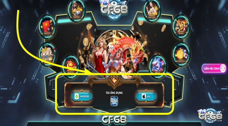 Hướng dẫn dang ki tai game CF68 trên máy tính sau khi đăng ký tài khoản