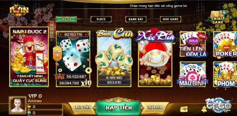 Tựa game đánh bài iwin được yêu thích nhất