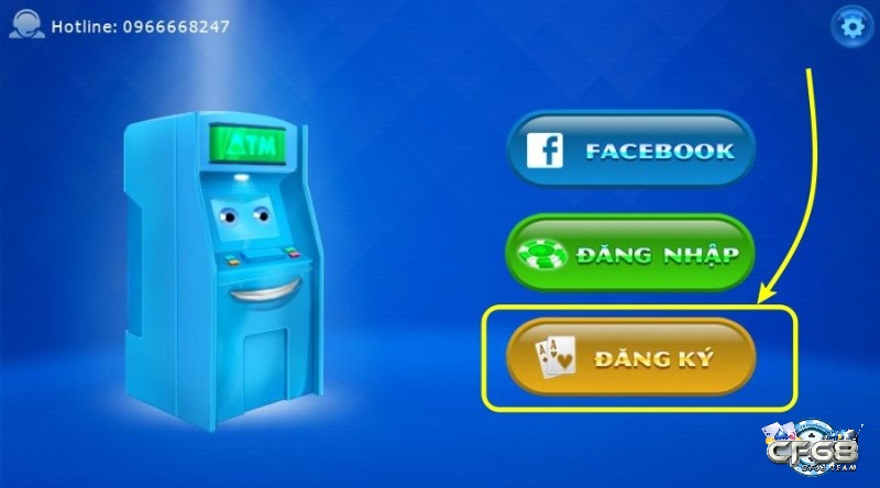 Đăng ký tham gia cổng game ATM doi thuong cực đơn giản