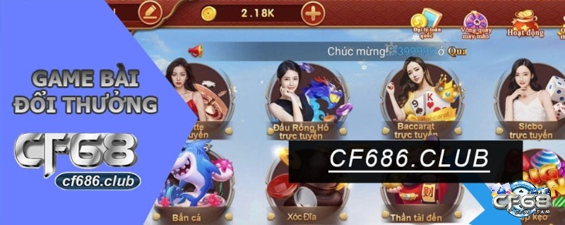 Chơi bài baccarat hấp dẫn tại Cf68