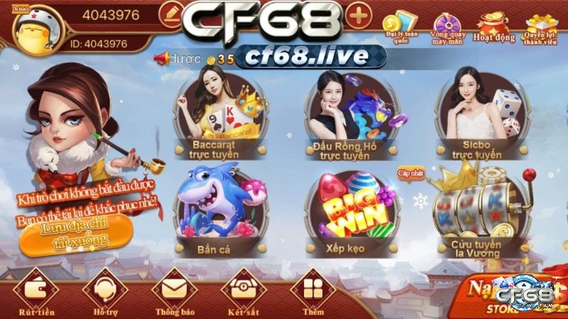 Trải nghiệm game pan ca tại nhà cái CF68 uy tín