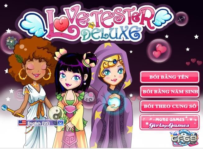 Một trong số game hay tương tự game 24h bói tình yêu - Love Tester Deluxe