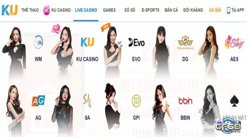 Kho game đa dạng và hấp dẫn hội tụ tại web cược KubetCasino