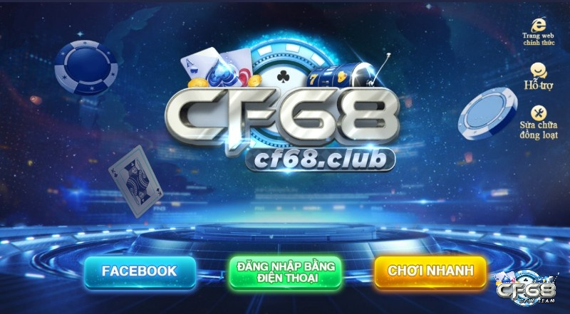 Các phương thức đăng ký game mậu binh tại CF68