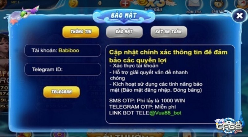 Thông tin cược thủ được Vua 88 Club đảm bảo tuyệt đối