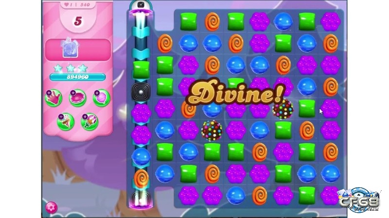 Những tính năng và cấp độ trong game kẹo ngọt