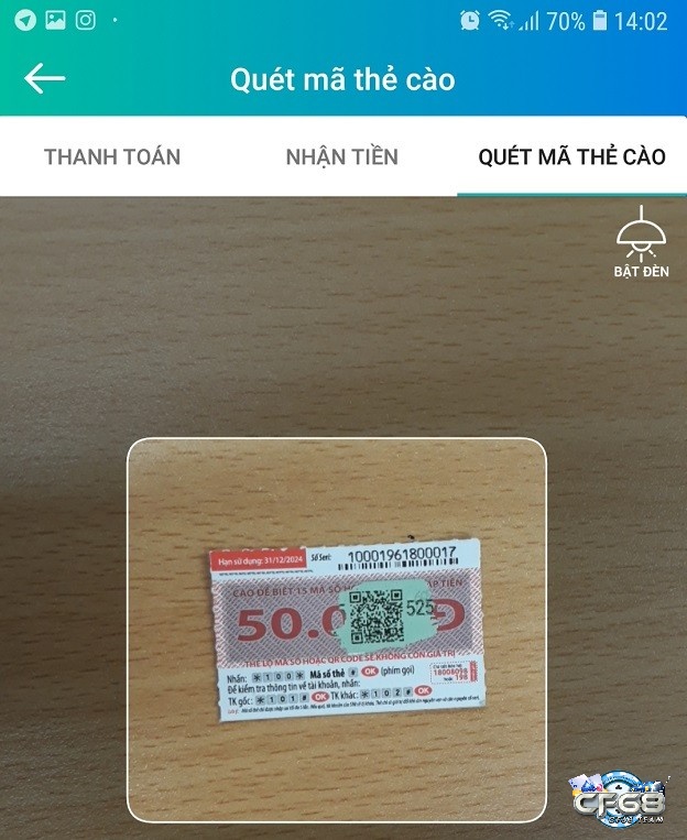 Cách nạp thẻ viettel bằng mã qr hạn chế rủi ro cao hơn