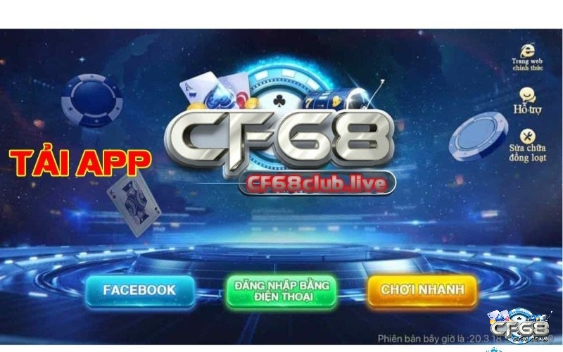 Hướng dẫn tải app Cf68.live cho tân binh