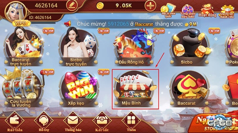 CF68 - Cổng game chơi binh online xanh chín nhất