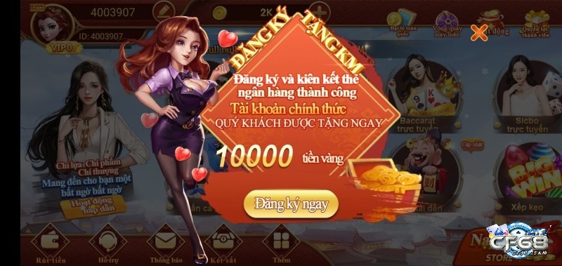 tham gia chơi mậu binh online tại CF68