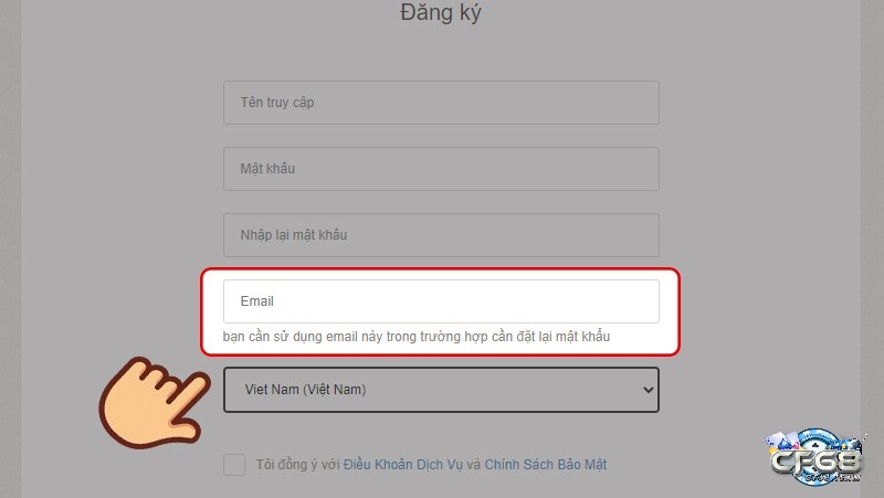 Cách tạo tài khoản Garena trên Web - Bước 4