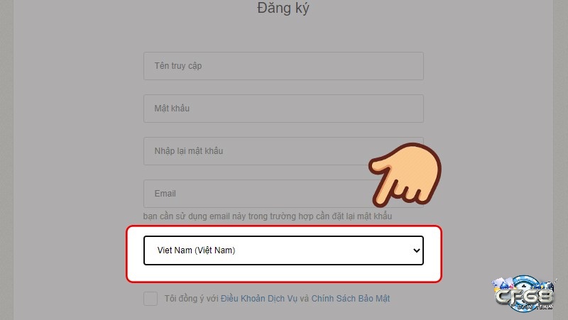 Cách tạo tài khoản Garena trên Web - Bước 5