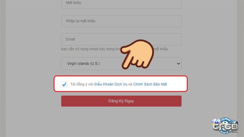 Cách tạo tài khoản Garena trên Web - Bước 6