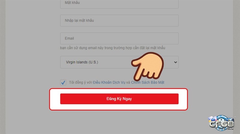 Cách tạo tài khoản Garena trên Web - Bước 7