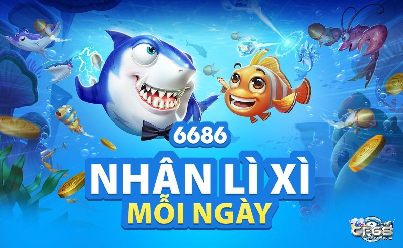 Đừng quên nhận khuyến mãi mỗi ngày khi chơi bắn cá tại CF68