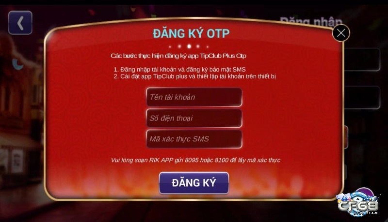 Cách đăng ký tài khoản game bai Tip Club rất đơn giản