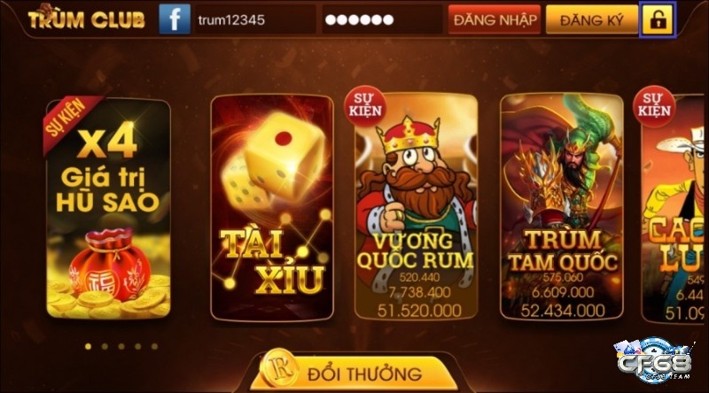 Các sản phẩm game giải trí nổi bật tại TRUM CLUB vin