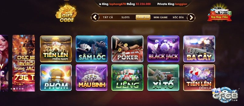 Vin.Clup cung cấp cho cộng đồng thành viên nhiều sản phẩm game bài hấp dẫn