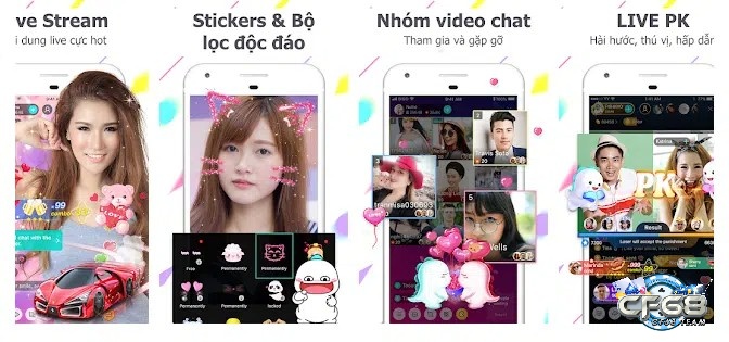 Xem livestream và tham gia kết bạn muôn phương