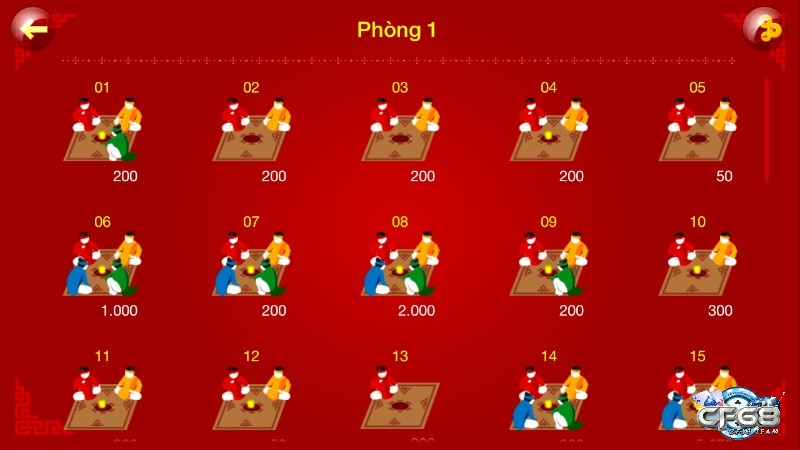 Chọn phòng bạn muốn tham gia