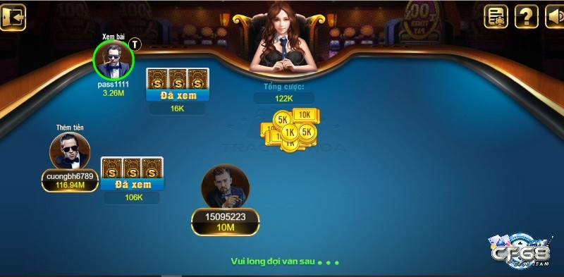 Trác Kim Hoa tại game bài đổi thưởng 68 sử dụng bộ bài gồm 52 cây