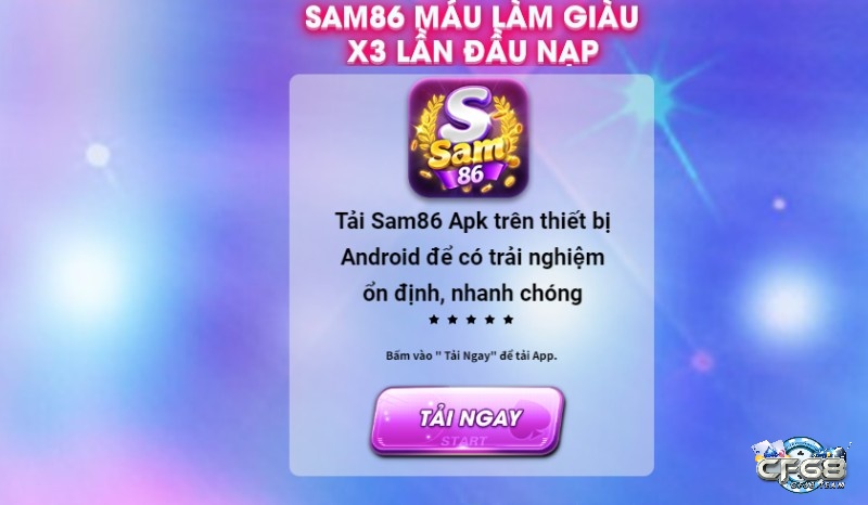 Cách tải Sam86 cho Android rất nhanh gọn