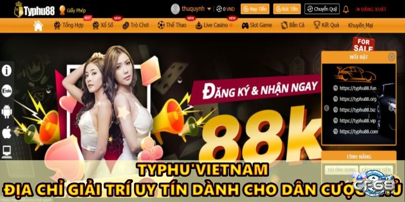 trải nghiệm đặt cược miễn phí tại typhu88