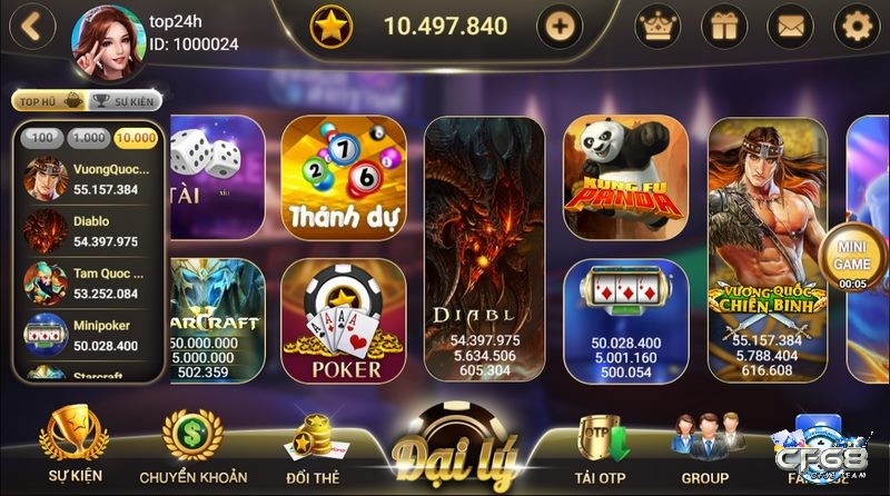 Slot game đỉnh cao tại Sao Club vin